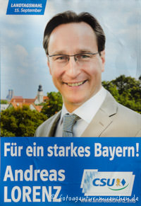 Gerhard Willhalm - Wahlplakat Landtagswahl - CSU