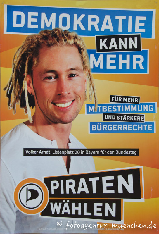 Wahlplakat Landtagswahl - Piraten