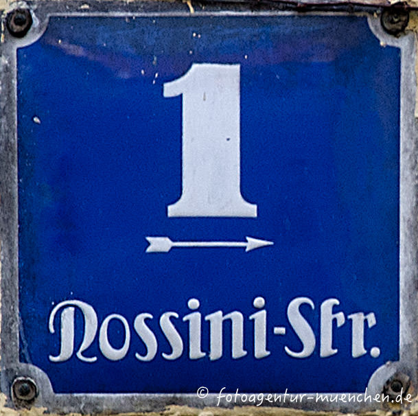 Hausnummer - Rossinistraße