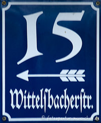 Hausnummer - Wittelsbacherstraße