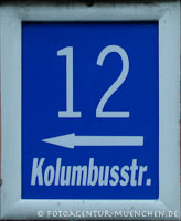 München - Hausnummer - Kolumbusstraße