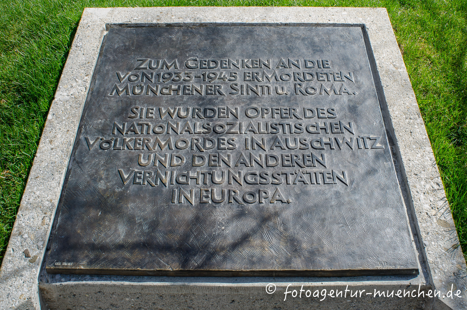 Denkmal für die ermordeten Münchner Sinti und Roma