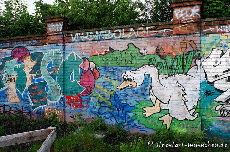 Graffiti im Viehhof