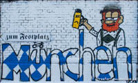 München - Graffiti in der Tumblingerstraße