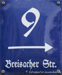 Gerhard Willhalm - Hausnummer Breisacherstraße