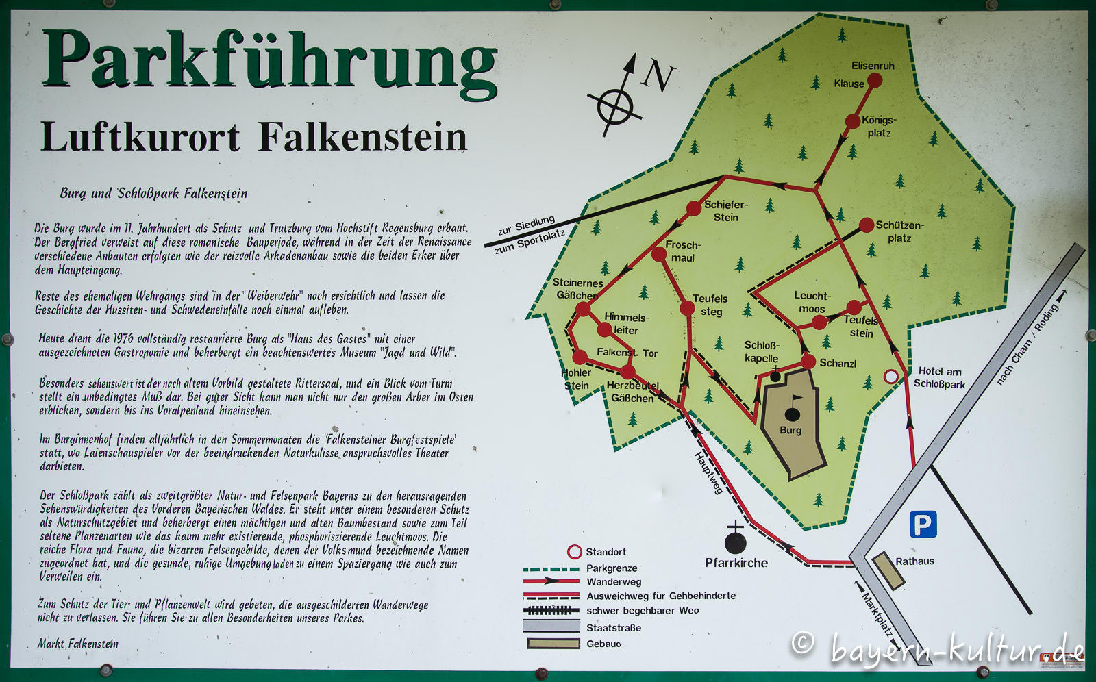 Wandertafel Burg Falkenstein