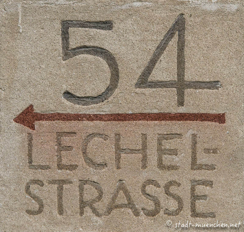 Hausnummer - Lechelstraße