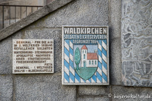 Waldkirchen - Gedenktafel am Kriegerdenkmal