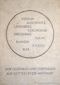Landsberg am Lech - Kriegsgedenktafel in der Christuskirche