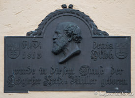 Fürstenfeldbruck - Gedenktafel Geburtshaus Ferdinand von Miller