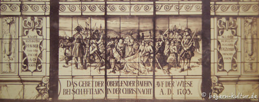 München - Glasfenster in St. Margareth