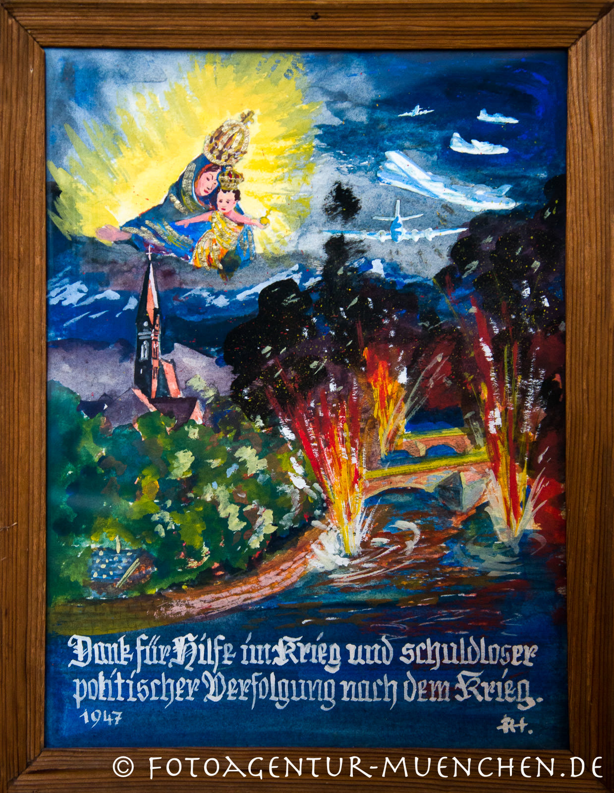 Votivbild in der Wallfahrtkirche Schwarzlack