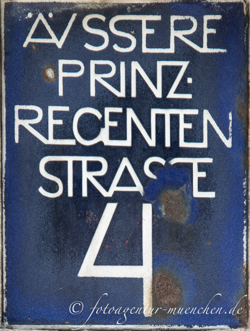 Hausnummer - Äußere Prinzregentenstraße