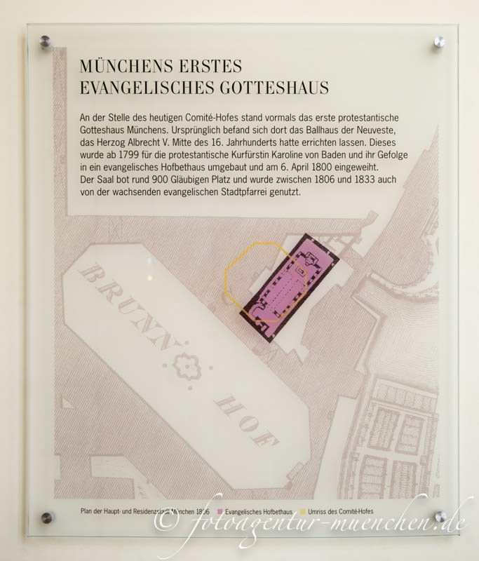 Münchens erstes evangelisches Gotteshaus Residenz, Comité-Hof