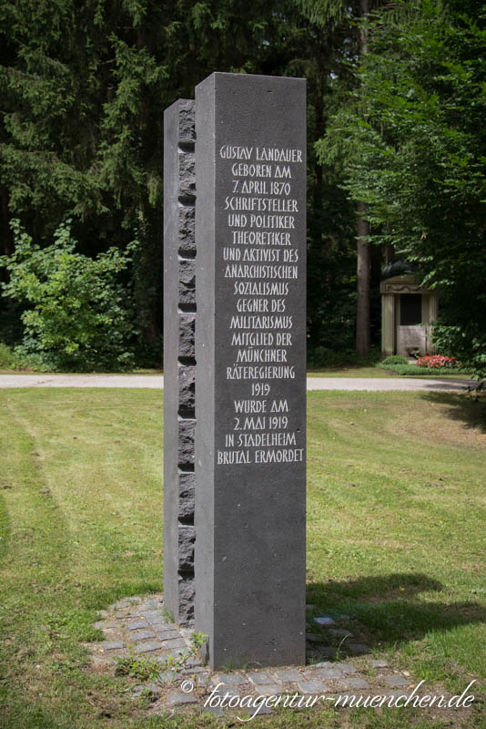 Gedenkstele für Gustav Landauer
