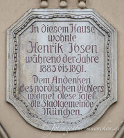 Gedenktafel  - Henrik Ibsen
