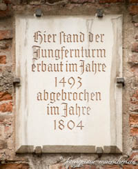 Gerhard Willhalm - Gedenktafel - Jungfernturm