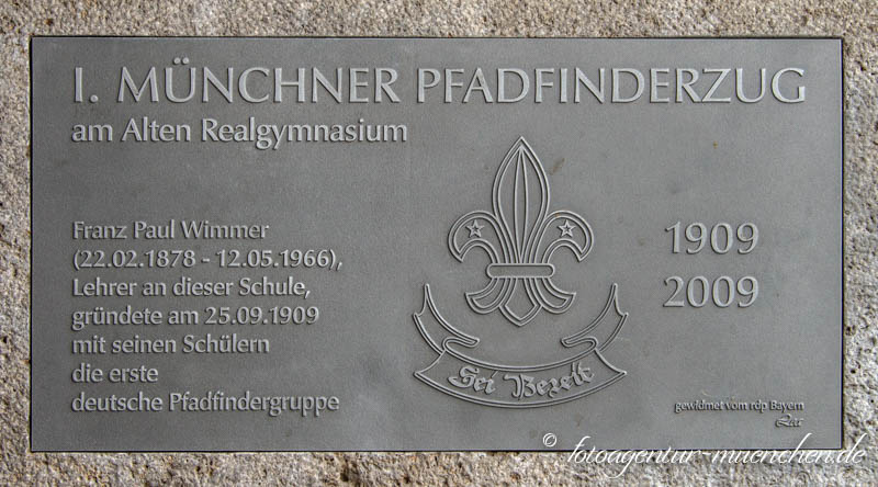 Münchner Pfadfinderzug am Alten Realgymnasium Pfadfinder