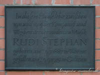  - Gedenktafel - Rudi Stephan
