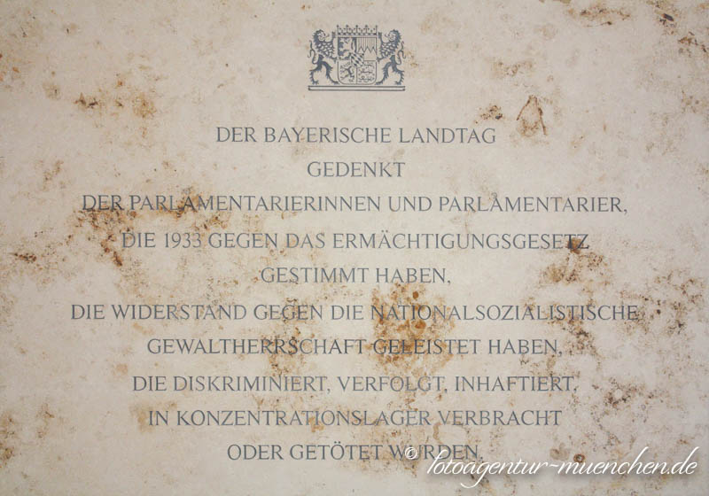 Gedenktafel - Bayerischer Landtag