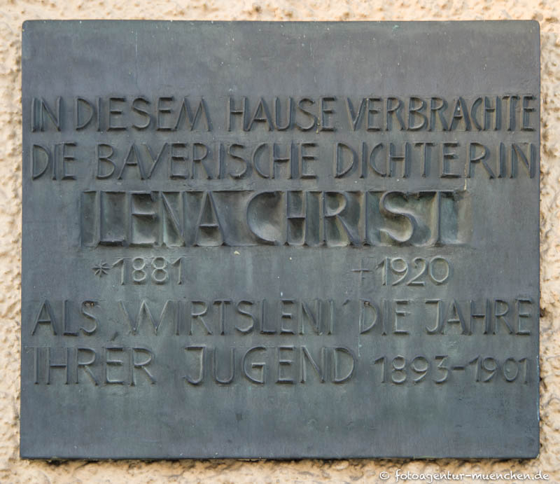 Gedenktafel - Lena Christ Christ Lena