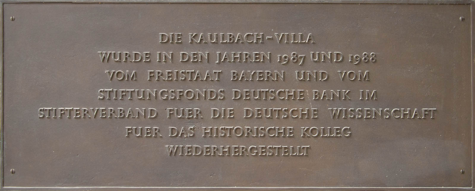 Gedenktafel - Kaulbach-Villa