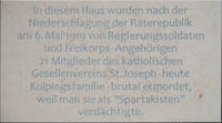  - Ermordung von 21 Mitgleidern des Gesellenverein St.-Josef