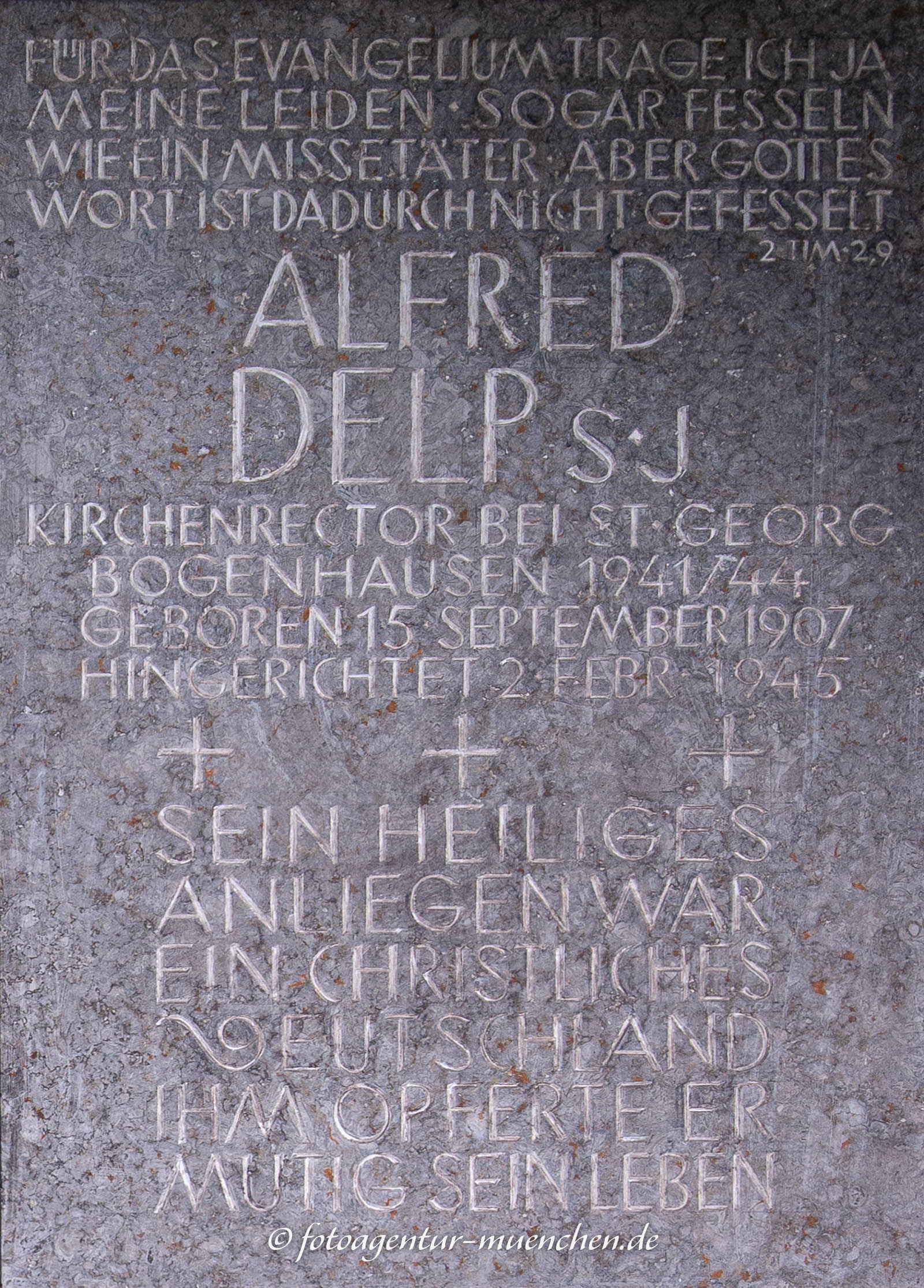 Gedenktafel für Alfred Delp