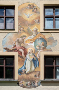 Gerhard Willhalm - Fresko Dreifaltigkeit und Maria - Dreifaltigkeitsplatz