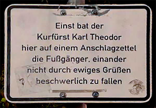 Karl Theodor - Grußverbot 