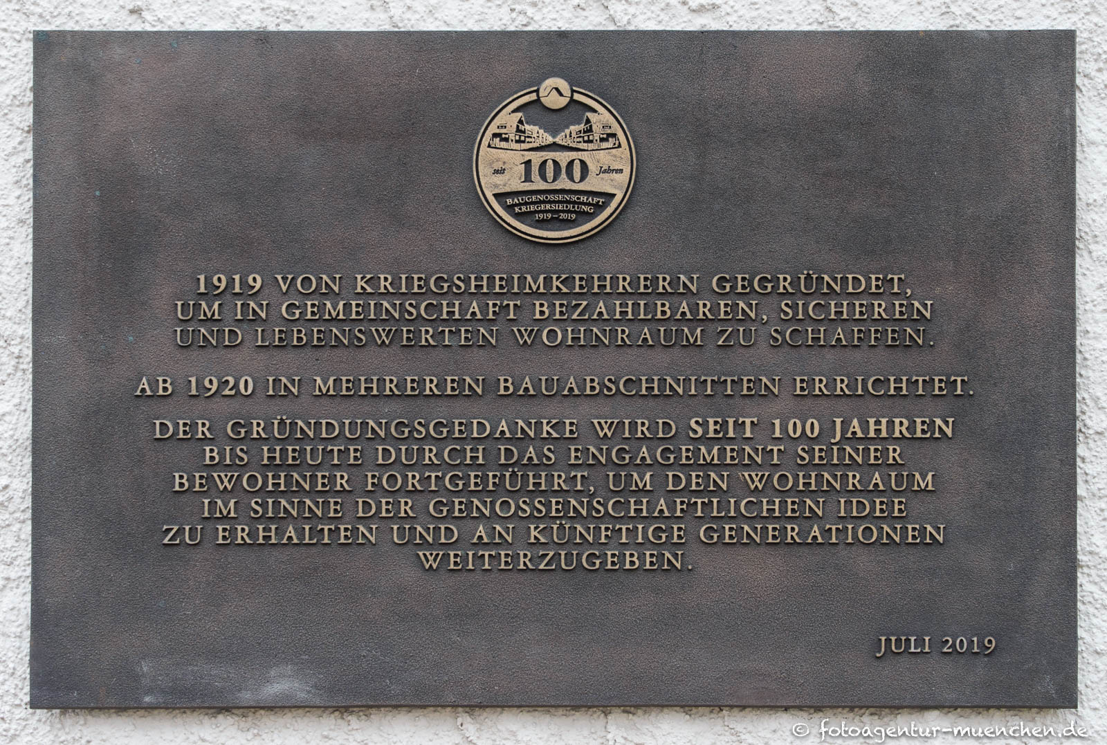 100 Jahre Baugenossenschaft Kriegersiedlung