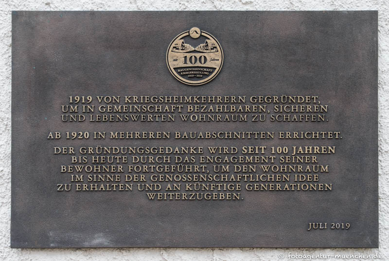 100 Jahre Baugenossenschaft Kriegersiedlung Kriegersiedlung