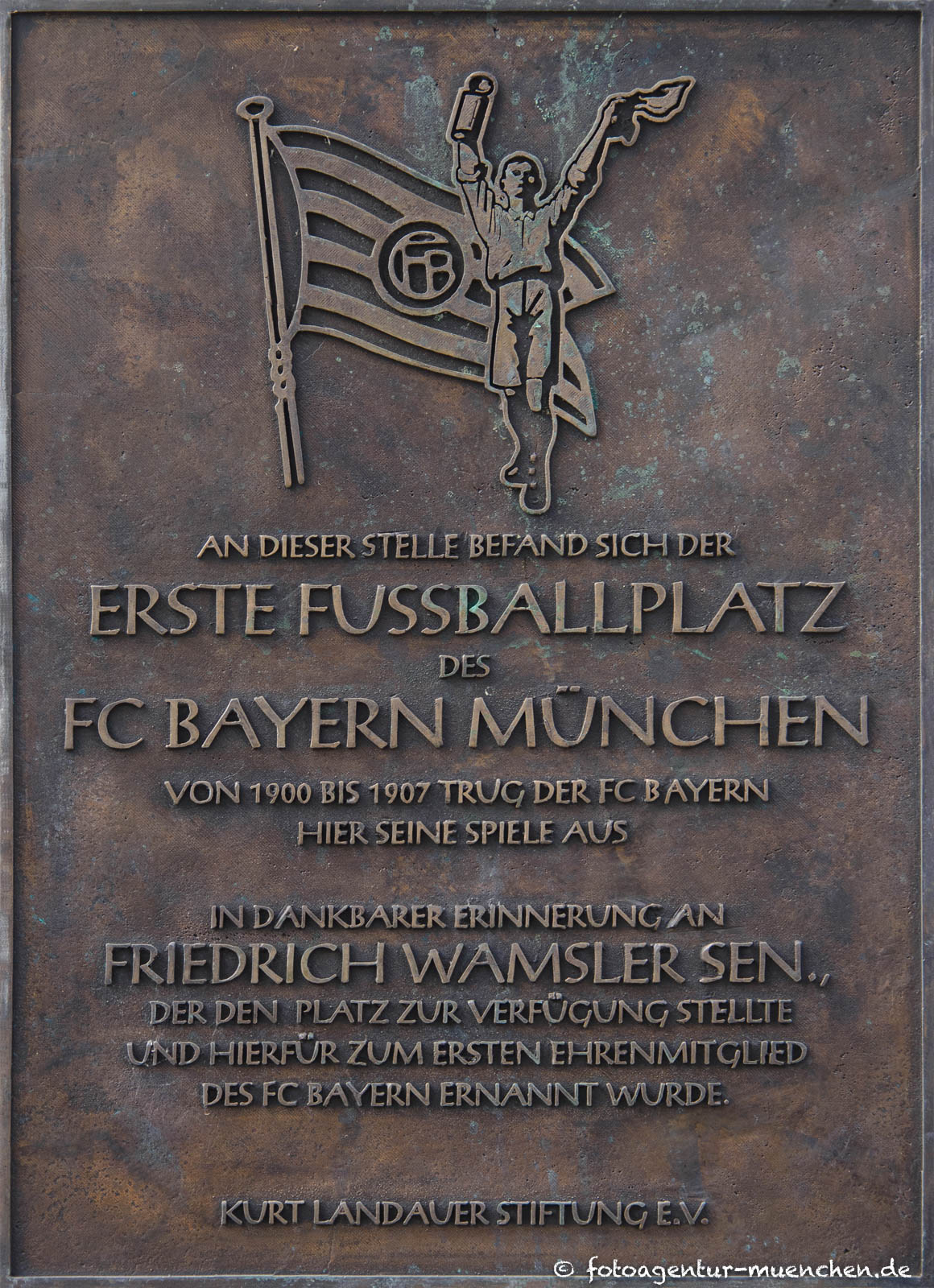 Erster Fußballplatz des FC Bayern München