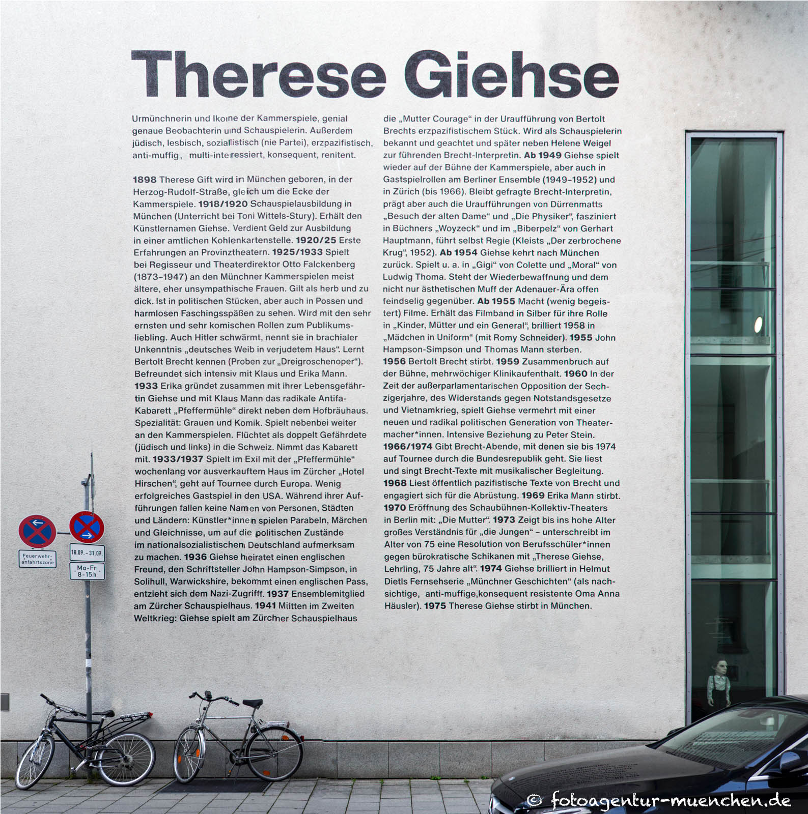 Therese Gieshe - Wanddenkmal