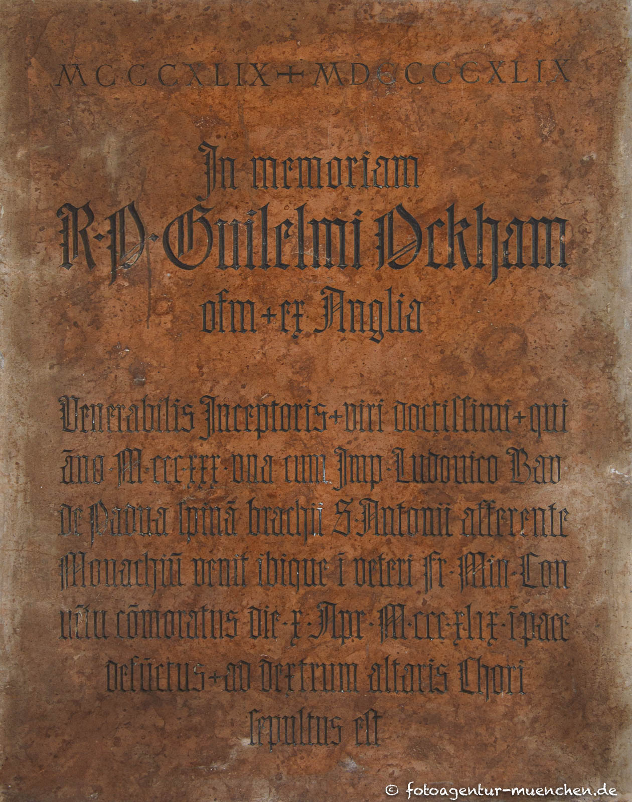 Gedenktafel - Wilhelm von Ockham