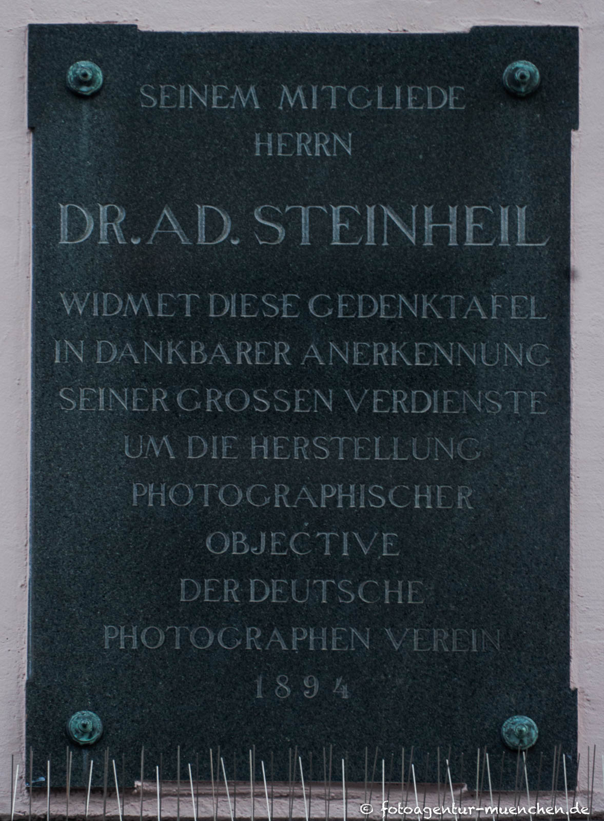 Gedenktafel - Steinheil