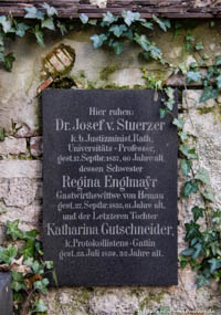 Grabstätte - Joseph von Stürzer