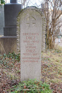 Grabstätte - Friedrich Diez
