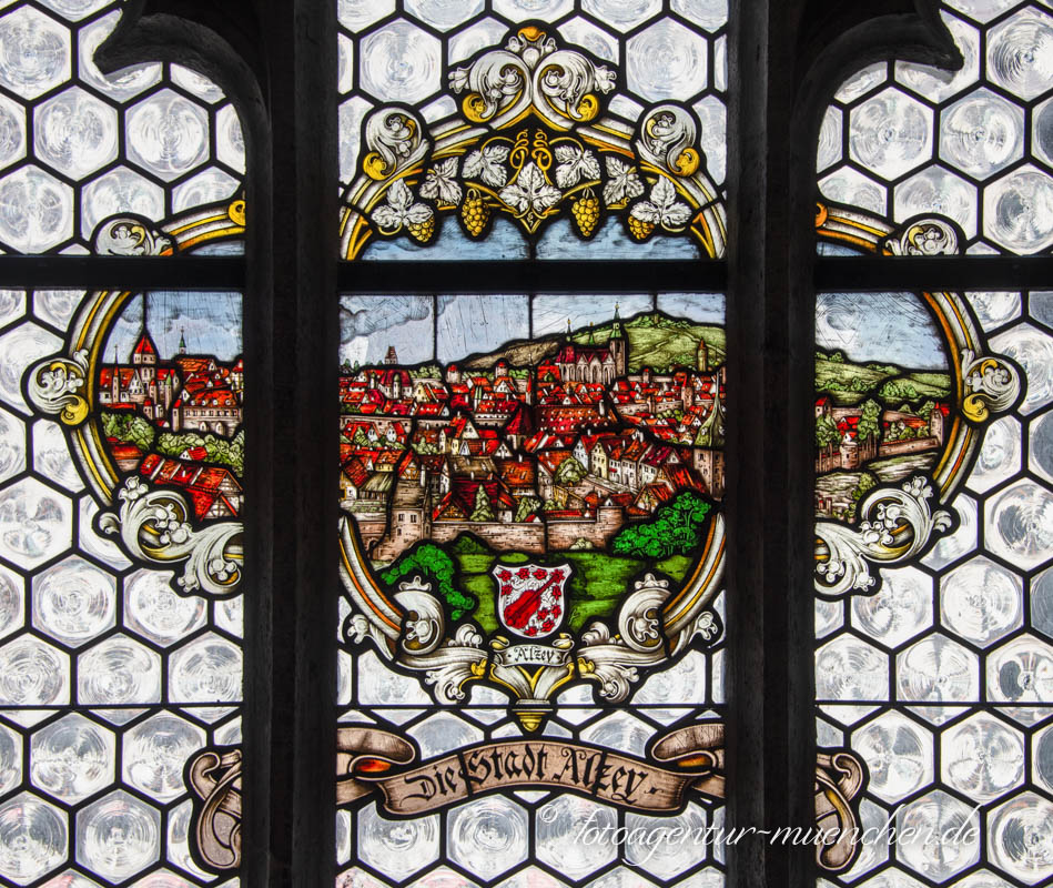 Glasfenster - Die Stadt Alzey