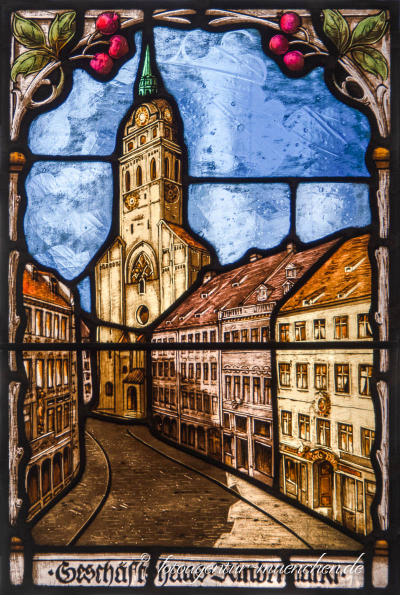 Glasfenster - Kustermann Geschäftshaus am Rindermarkt