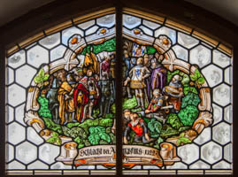  - Glasfenster - Schlacht bei Ampfing 1322