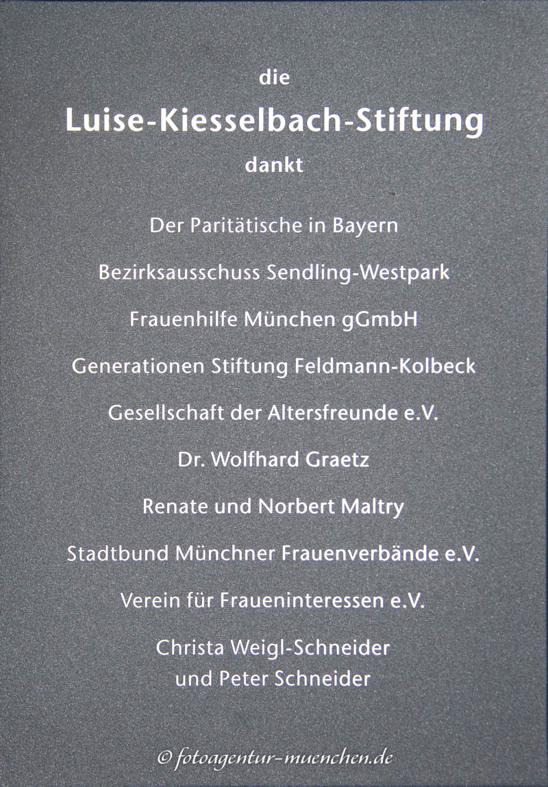 Gedenktafel - Luise Kiesselbach