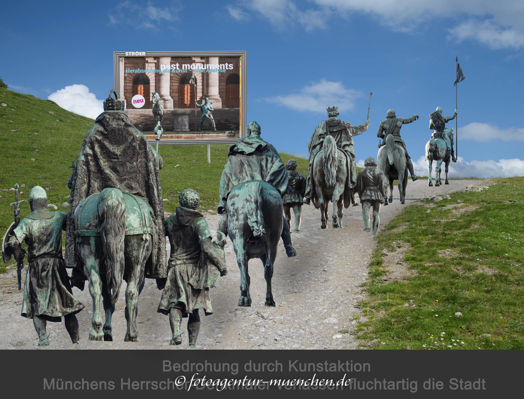 Herrscherdenkmäler verlassen München