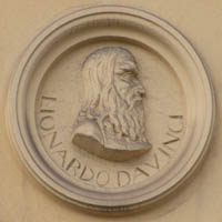  - Tondi mit Reliefbüste  - Leonard da Vinci