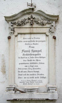 Grabstätte - Fanny Hampel