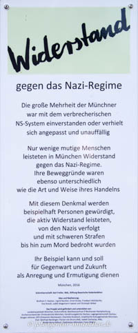  - Widerstand gegen das Nazi-Regime