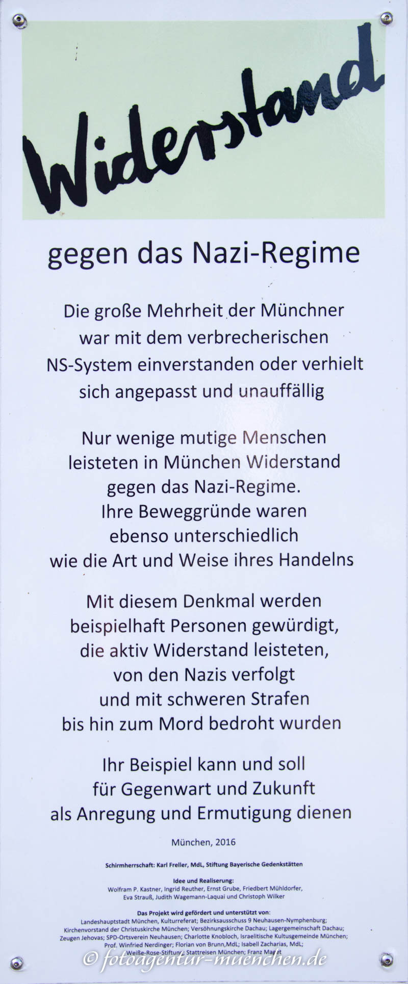 Widerstand gegen das Nazi-Regime 