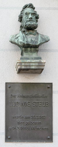 Aichach - Denkmal - Ludwig Steub