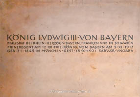  - Grabplatte - König Ludwig III.