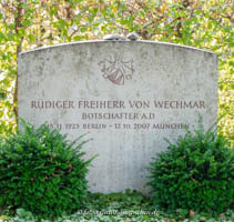 München - Grab - Rüdiger von Wechmar